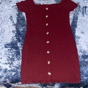 long red dress with buttons!! Very soft material! Never been wore!